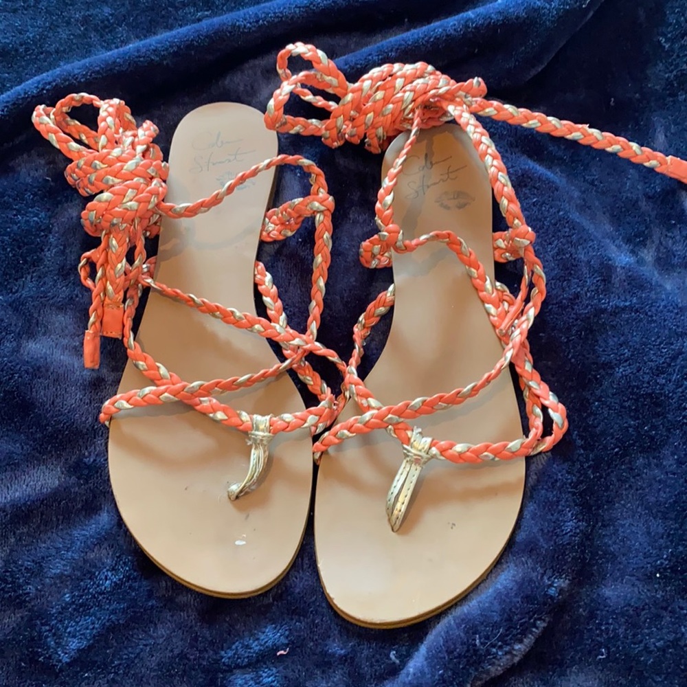 Colin Stuart wrap sandals